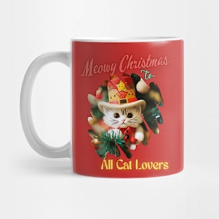 Meowy Christmas Mug